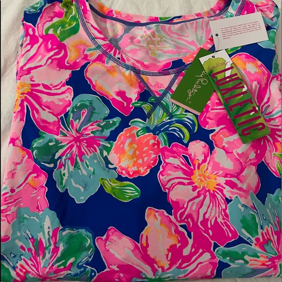 Lilly Pulitzer XL luxletic meryl nylon top new & rare - Picture 9 of 10